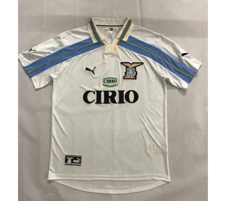 Lazio 99/00 Away White Soccer Jersey